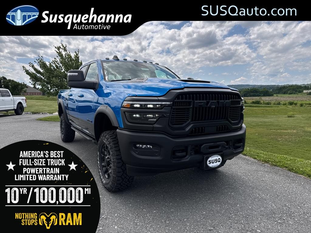 Hydro Blue Pearl-Coat Exterior Paint 2026 RAM 2500 Pickup Truck Four-Wheel Drive 8-Speed Automatic