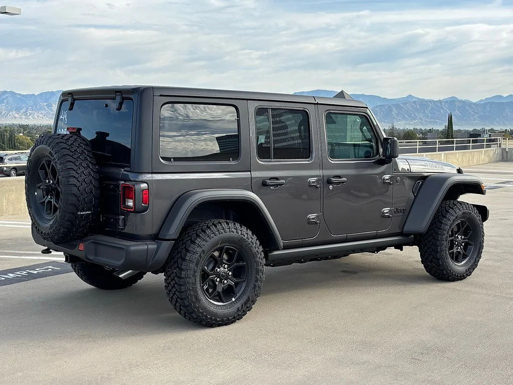 New 2026 Granite Crystal Metallic Clear Coat Jeep 4-Door Willys 4x4 image 3
