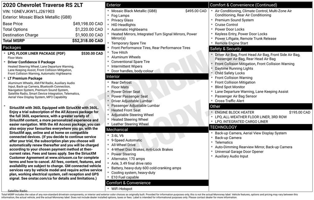 Used 2020 Black Chevrolet RS image 20