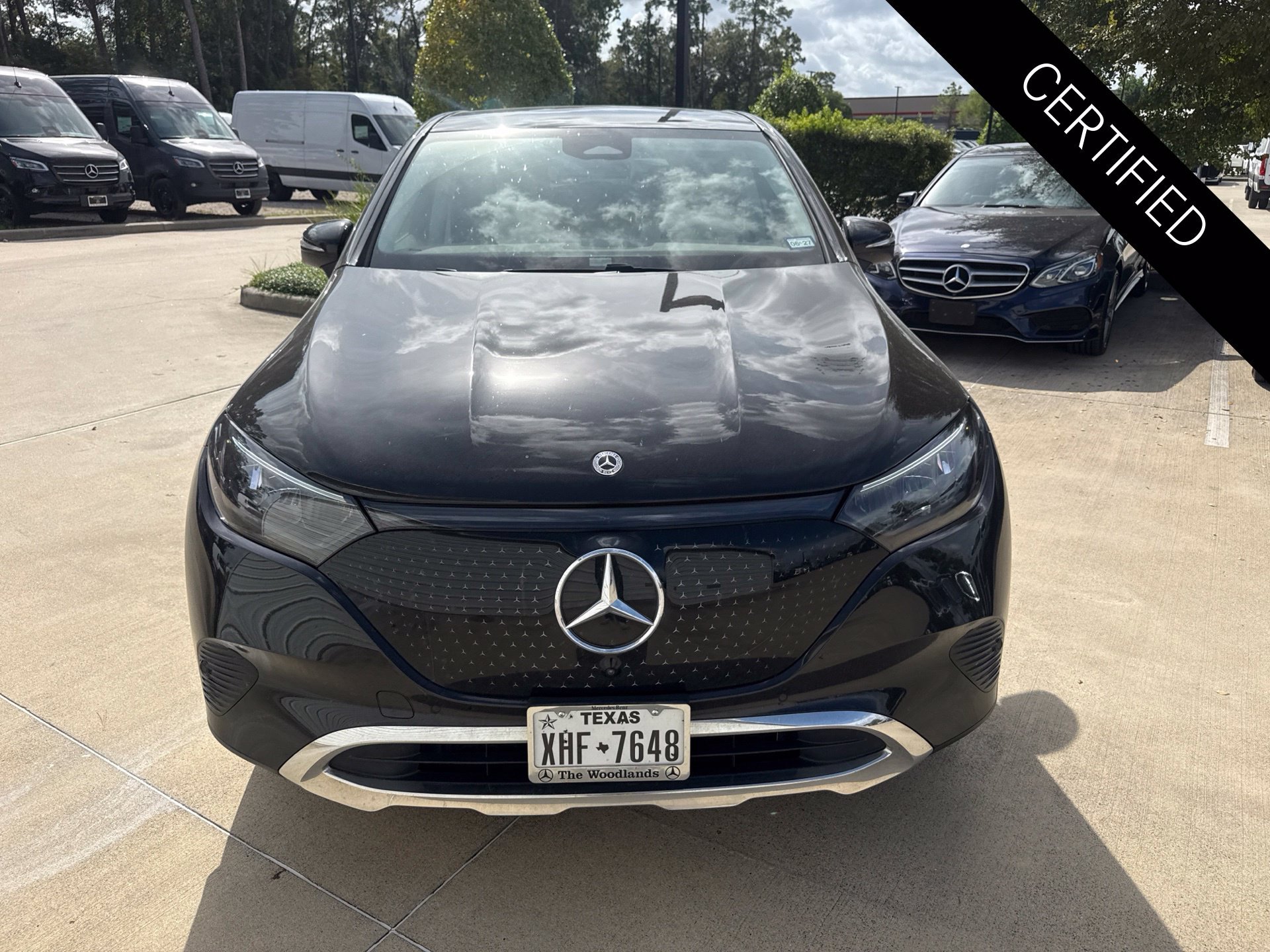 Certified 2025 Mercedes-Benz EQE SUV Base with VIN 4JGGM2BB8SA066334 for sale in The Woodlands, TX