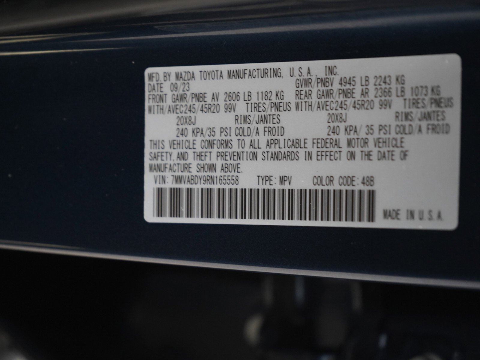 Used 2024 Ingot Blue Metallic Mazda 2.5 Turbo Premium Package image 30
