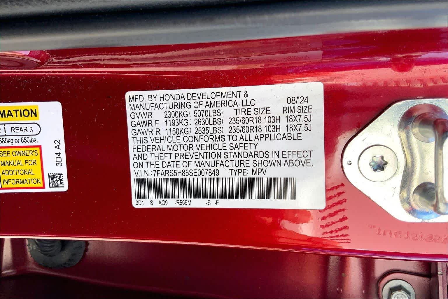Used 2025 Radiant Red Metallic Honda Sport-L image 36