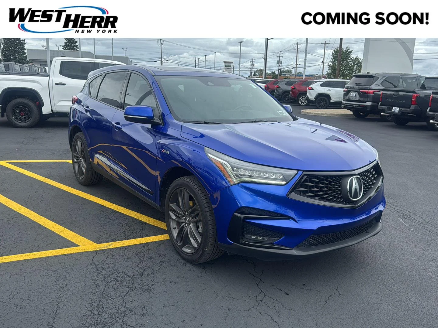 Used 2020 Apex Blue Pearl Acura w/A-SPEC image 1