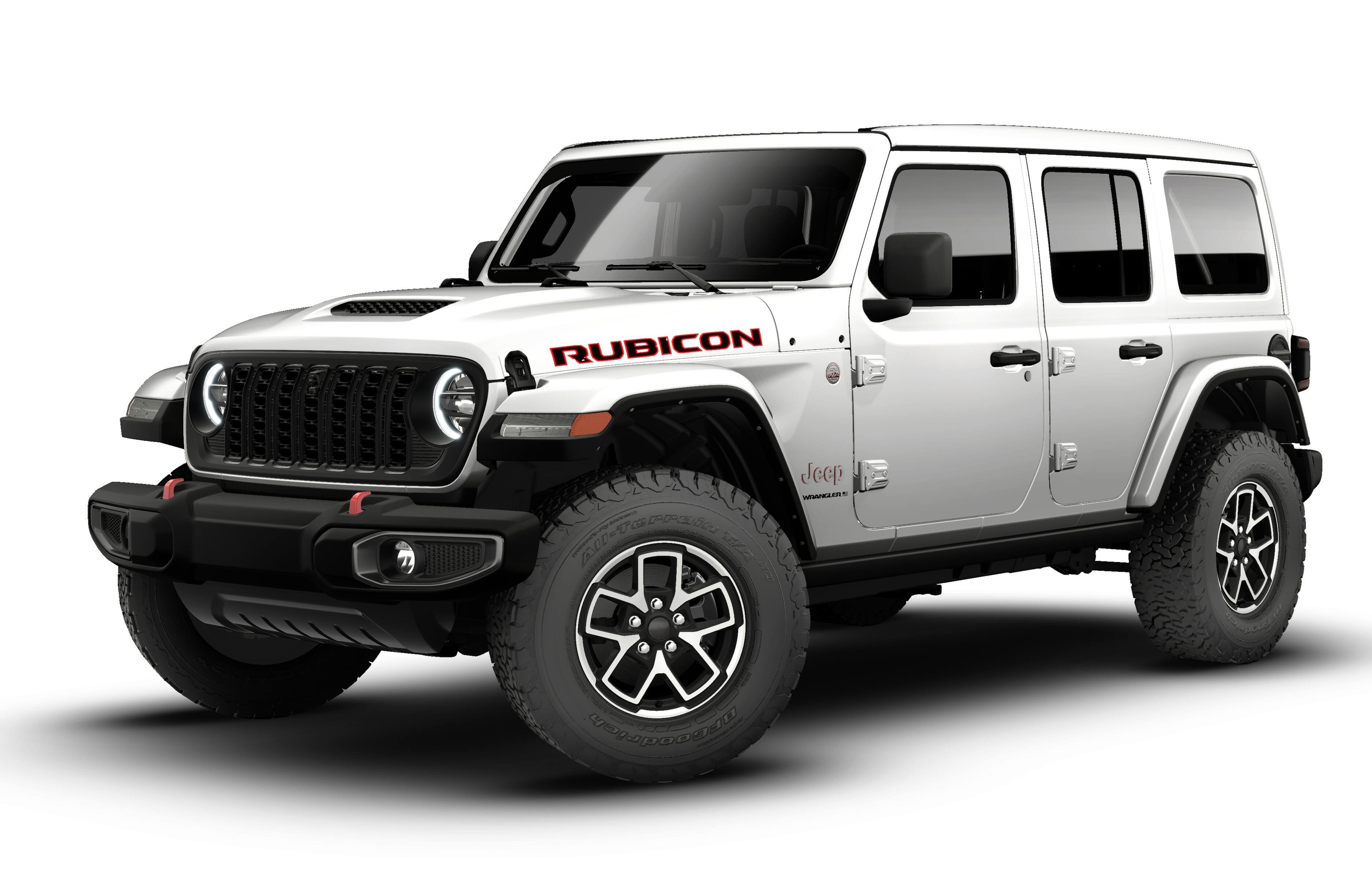 New 2026 Bright White Clear-Coat Exterior Paint Jeep Rubicon image 13