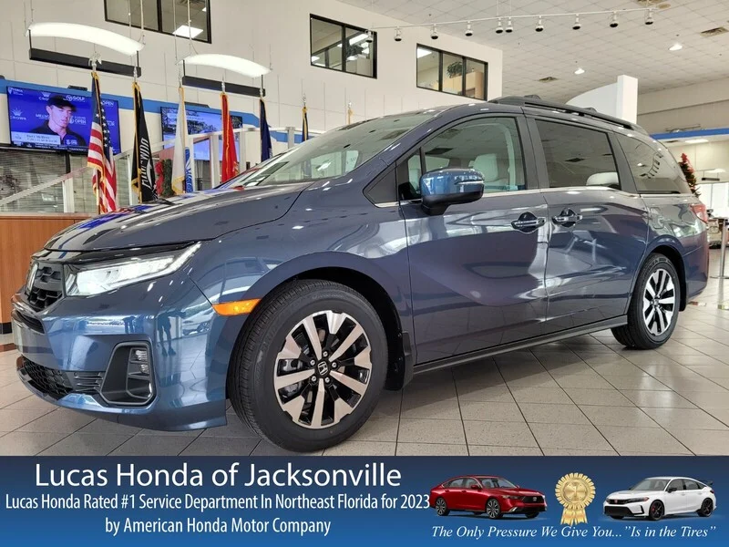 New 2026 Smoke Blue Pearl Honda EX-L AUTO image 1