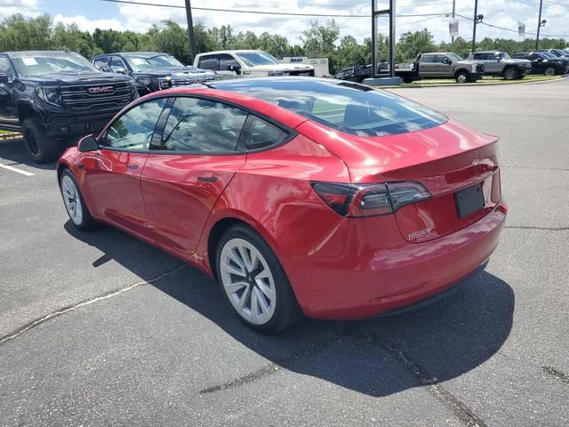 Used 2023 Red Tesla 4DR RWD image 3
