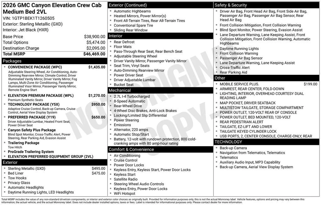 2026 GMC Canyon's photo
