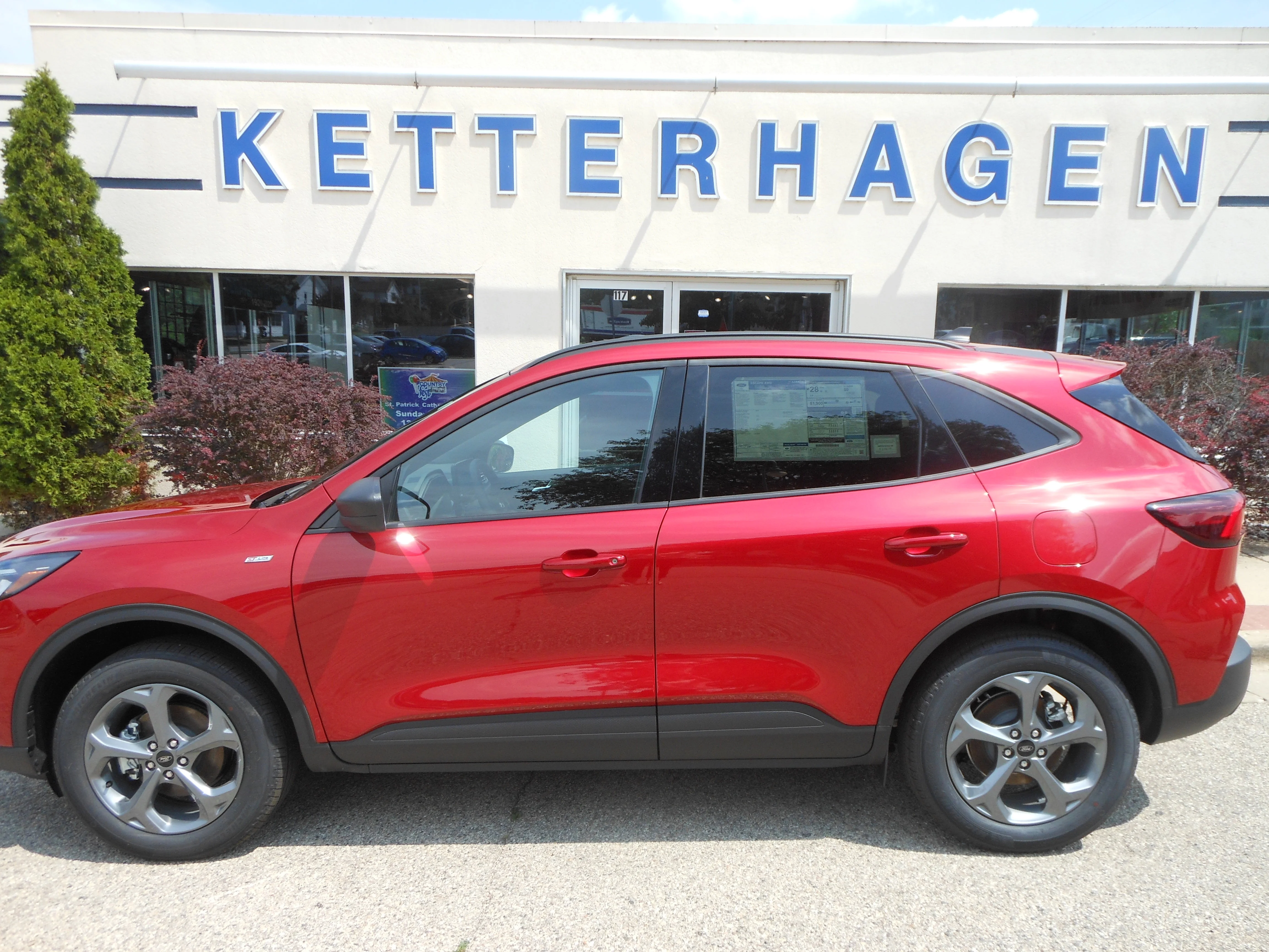 New 2025 Rapid Red Metallic Tinted Clearcoat Ford ST-Line image 1