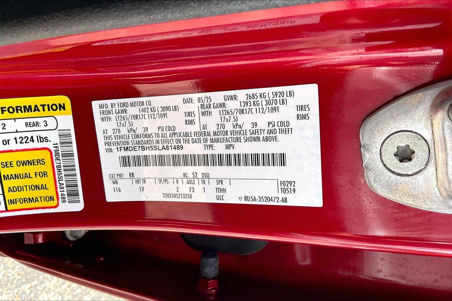 Used 2025 Ruby Red Metallic Tinted Clearcoat Ford Big Bend image 32