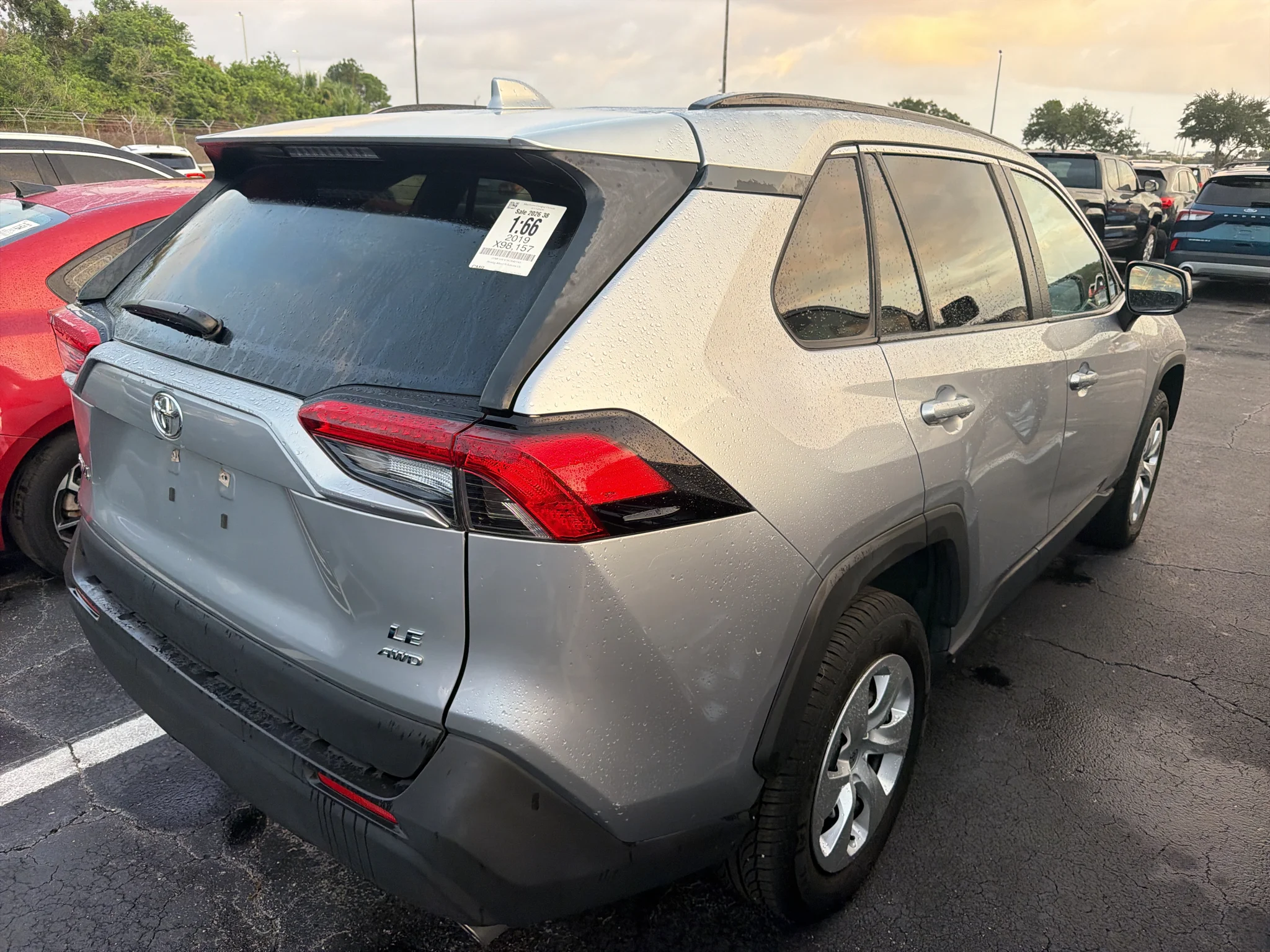 Used 2019 Silver Sky Metallic Toyota LE image 3
