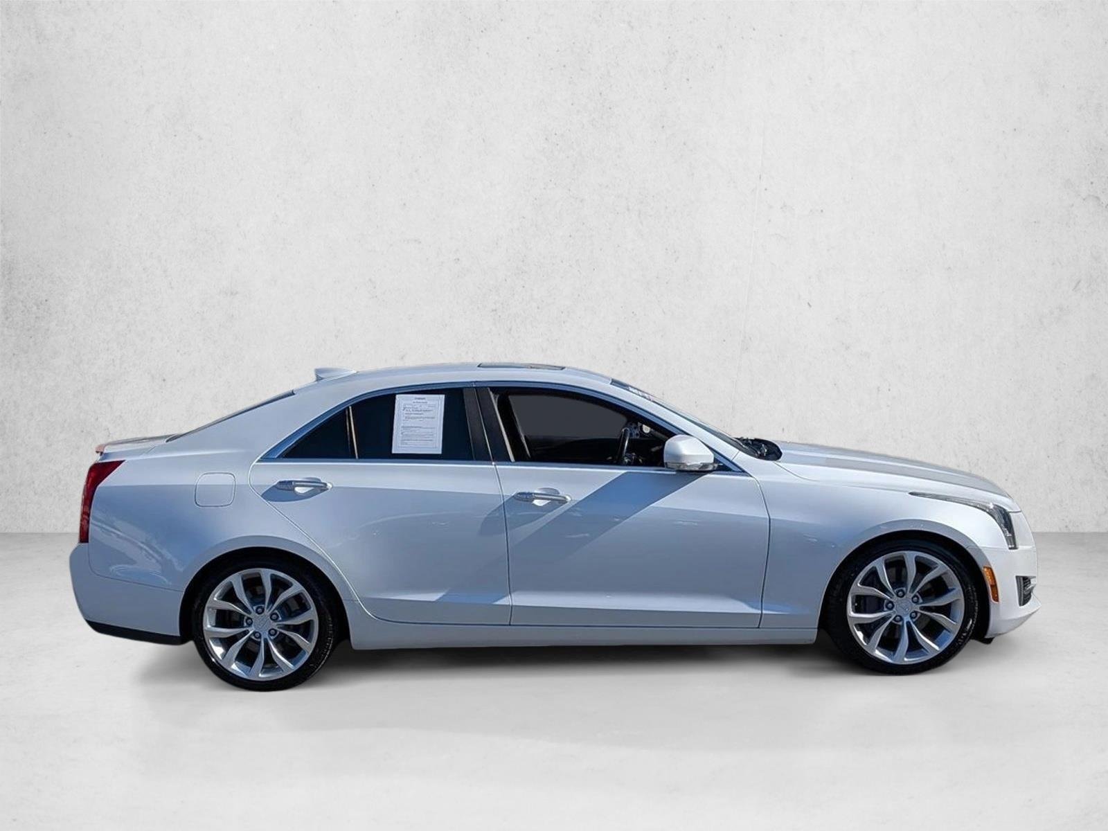 Used 2016 Crystal White Tricoat Cadillac Premium Collection RWD image 4