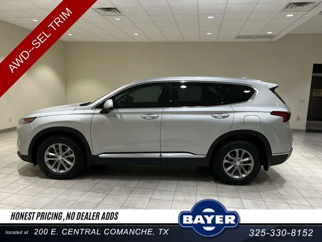 Certified 2020 Hyundai Santa Fe SEL with VIN 5NMS3CAD5LH163945 for sale in Comanche, TX
