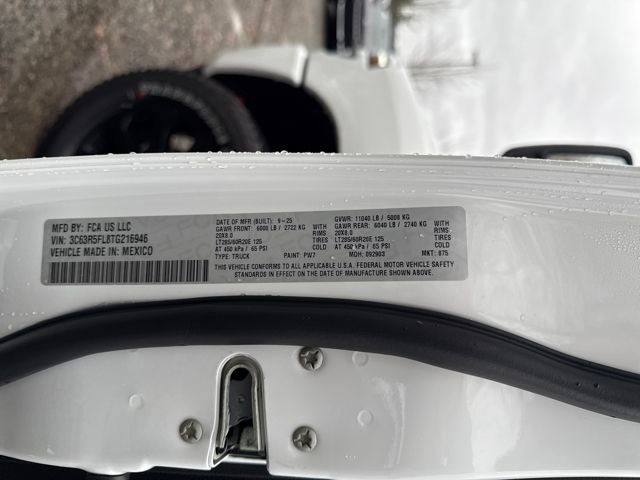 New 2026 Bright White Clear-Coat Exterior Paint RAM Laramie image 18