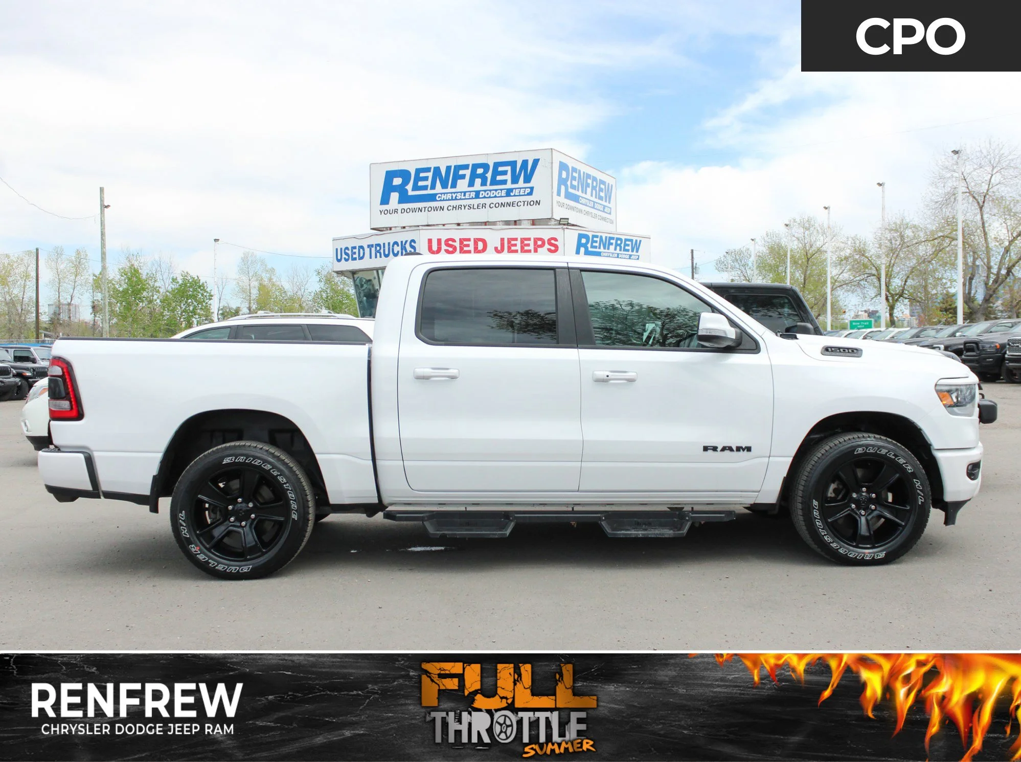 Certified Used 2022 White RAM Sport * HEMI V8 | Cold Air Intake | Heated Seats | Navigation | Bed Utility Group | Apple CarPlay image 1