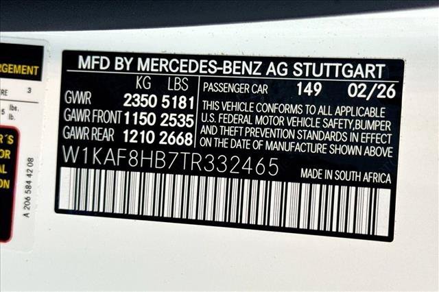 New 2026 Polar White Mercedes-Benz AMG® C 43 image 60