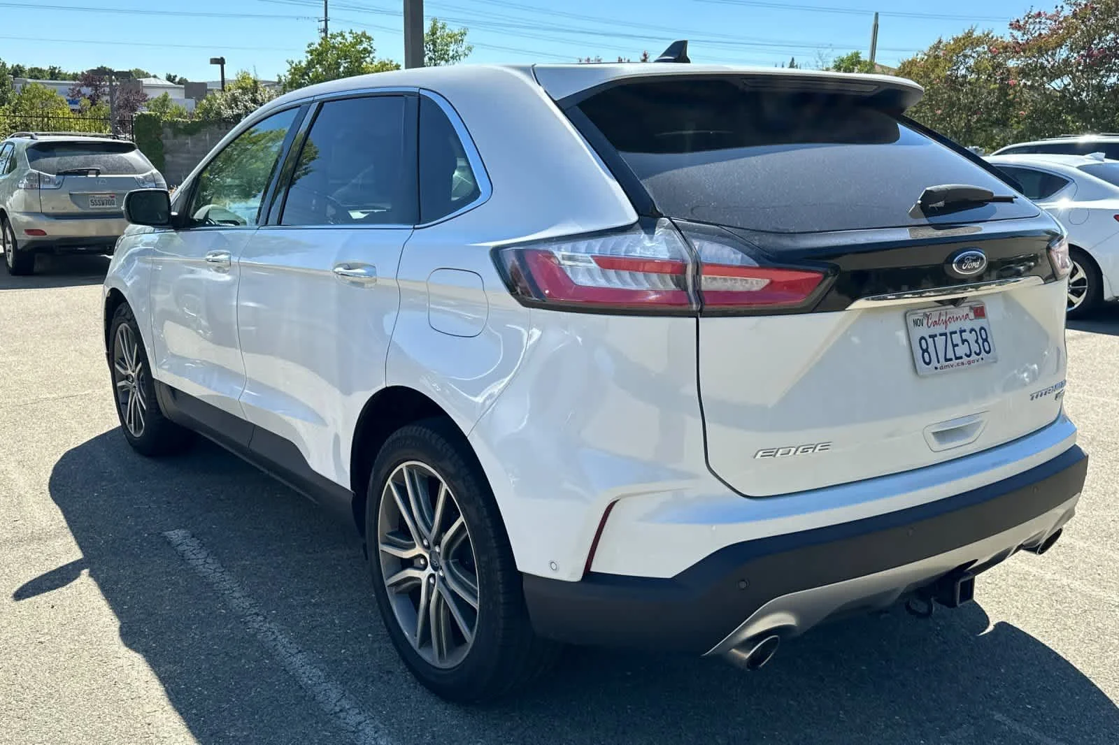 Used 2020 Star White Metallic Tri-Coat Ford Titanium image 4