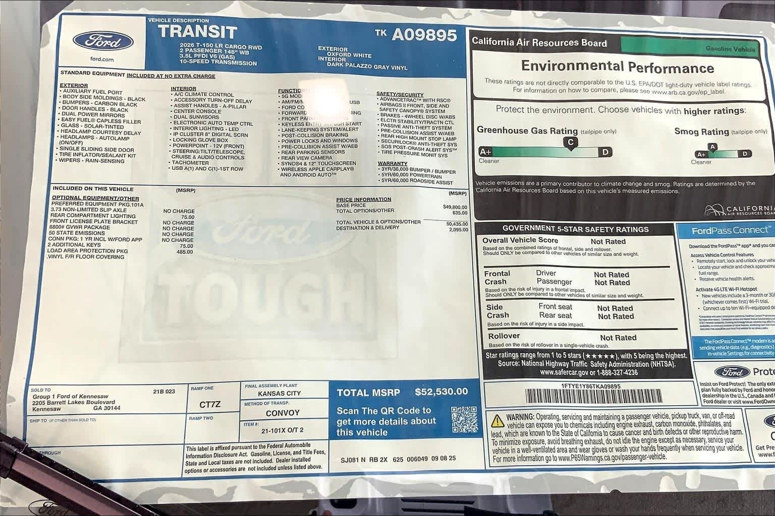 New 2026 Oxford White Ford Cargo Van image 17