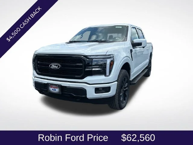 New 2026 Star White Metallic Tri-Coat Ford Lariat® image 1
