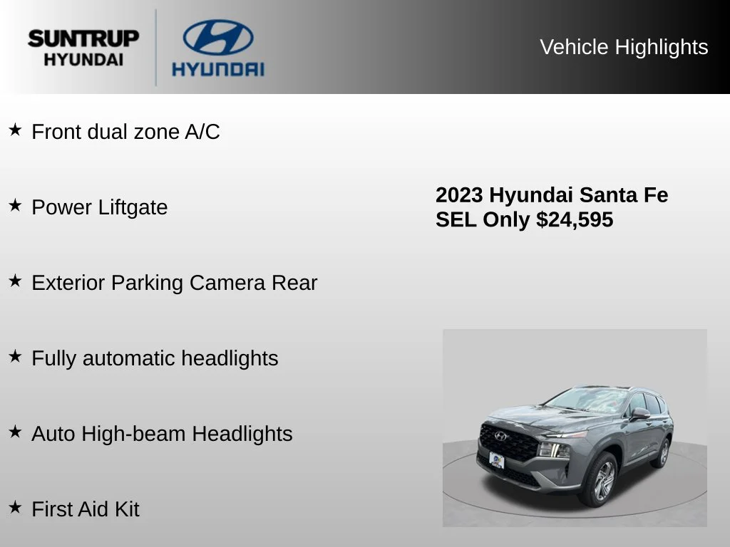 Used 2023 Hampton Gray Hyundai SEL image 16