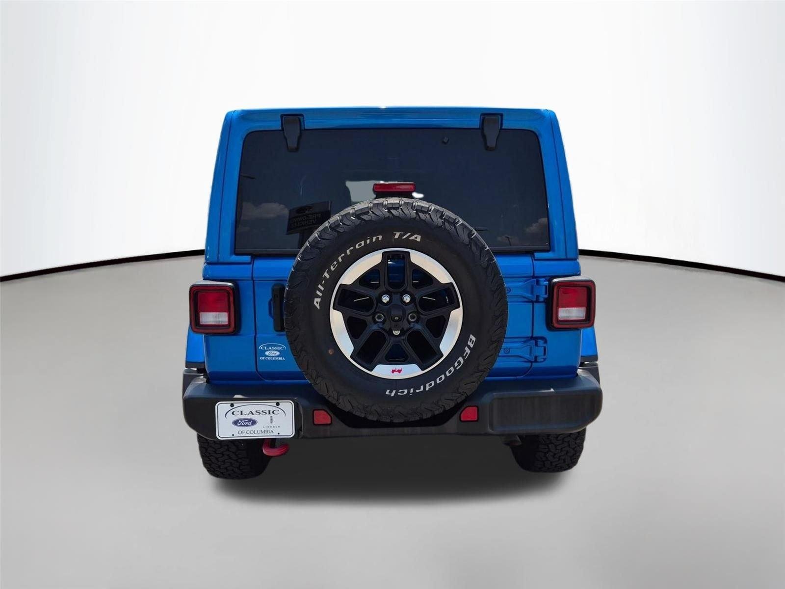 Used 2021 Hydro Blue Pearlcoat Jeep Unlimited Rubicon image 6