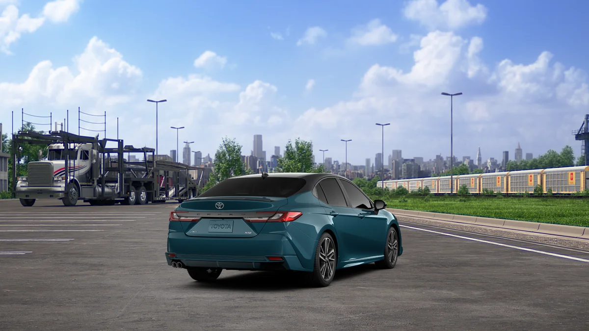 New 2027 Ocean Gem with Midnight Black Metallic roof Toyota XSE image 9