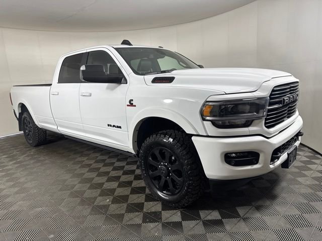 Used 2022 Bright White Clearcoat Ram Laramie image 1