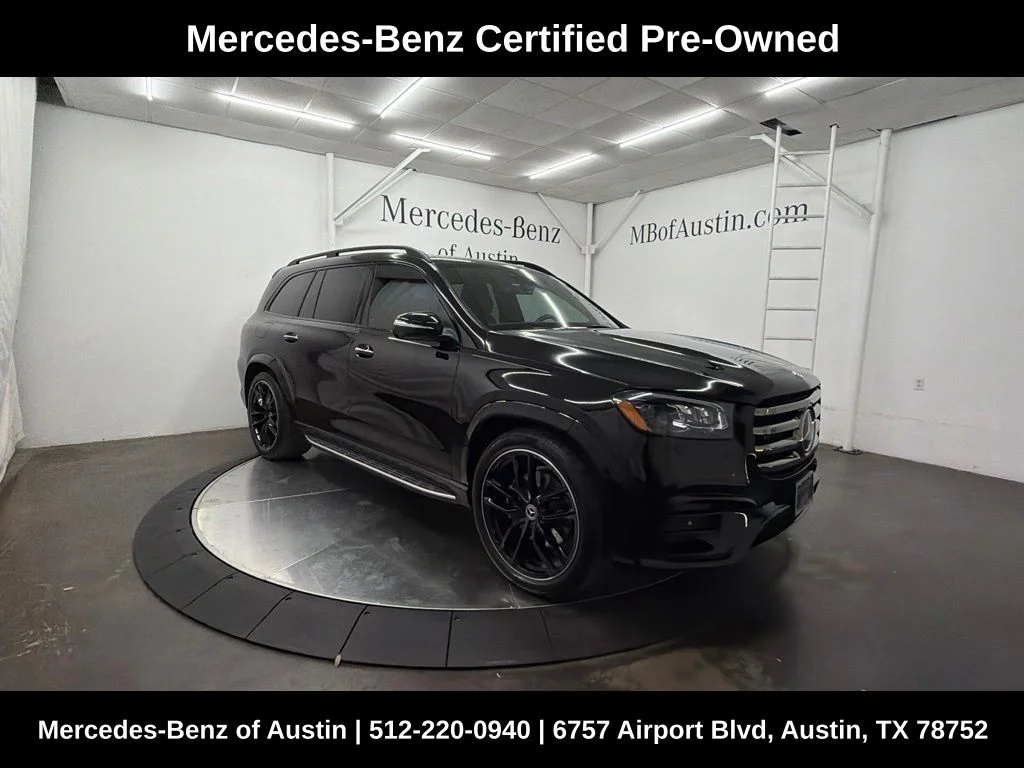 Certified Used 2025 Black Mercedes-Benz GLS 580 image 1