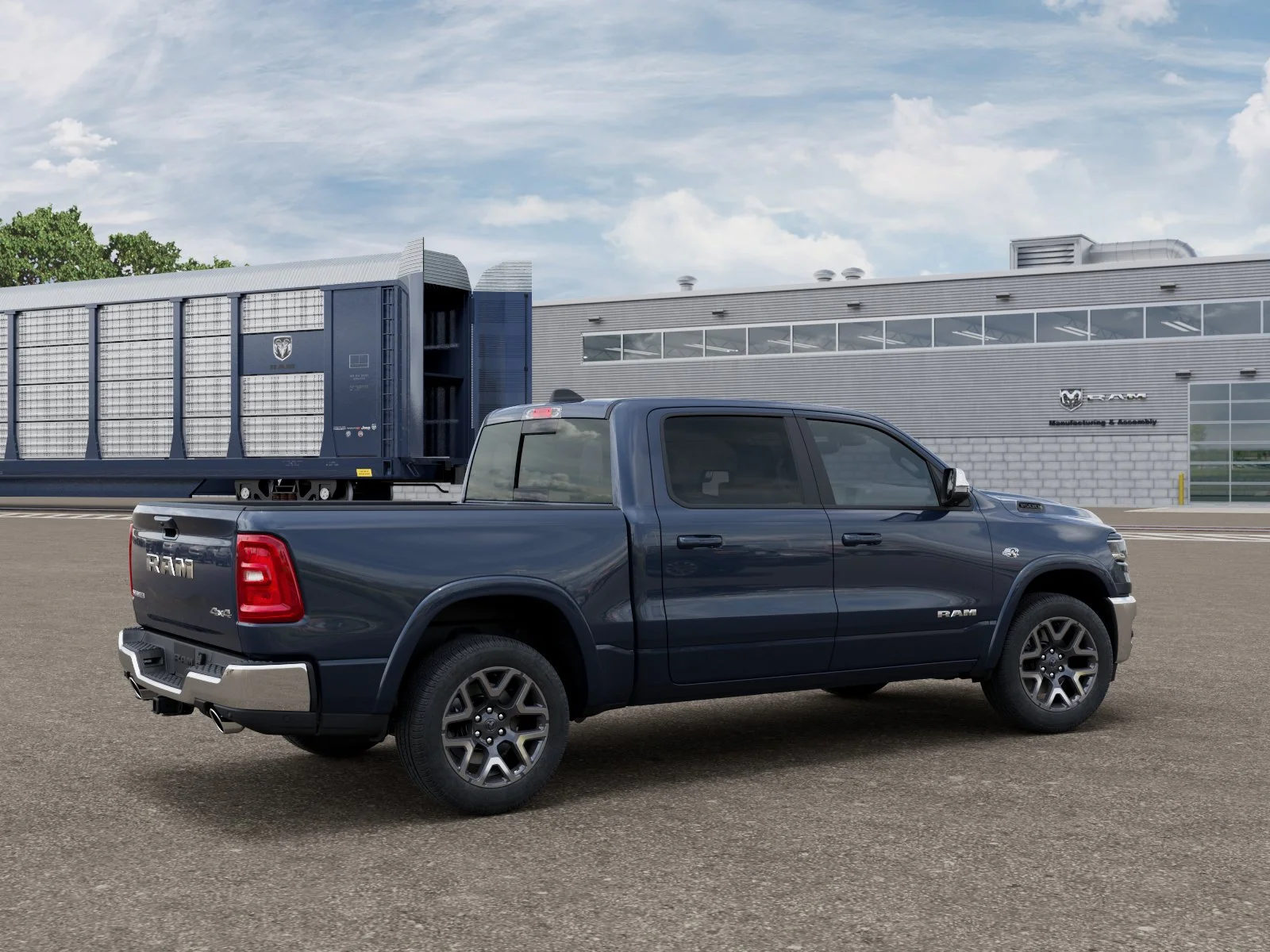 New 2027 Forged Blue Metallic Exterior Paint RAM LARAMIE image 2