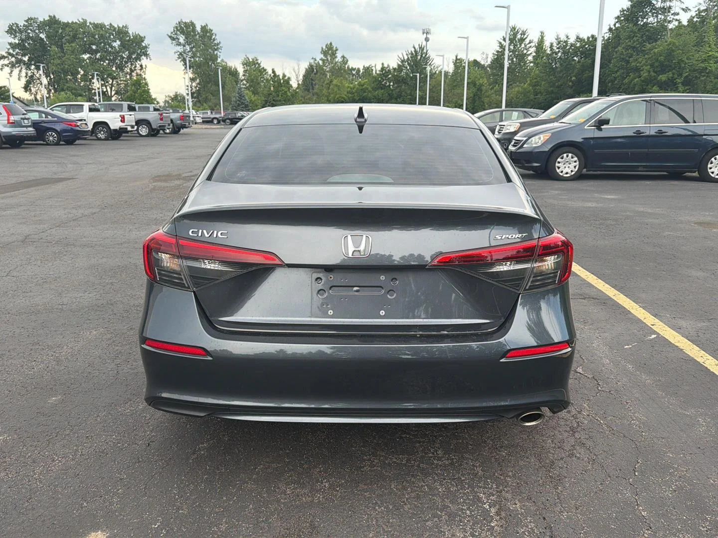 Used 2024 Meteorite Gray Metallic Honda Sport image 6
