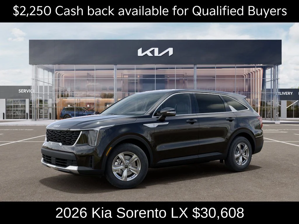 New 2026 Ebony Black Kia LX image 4
