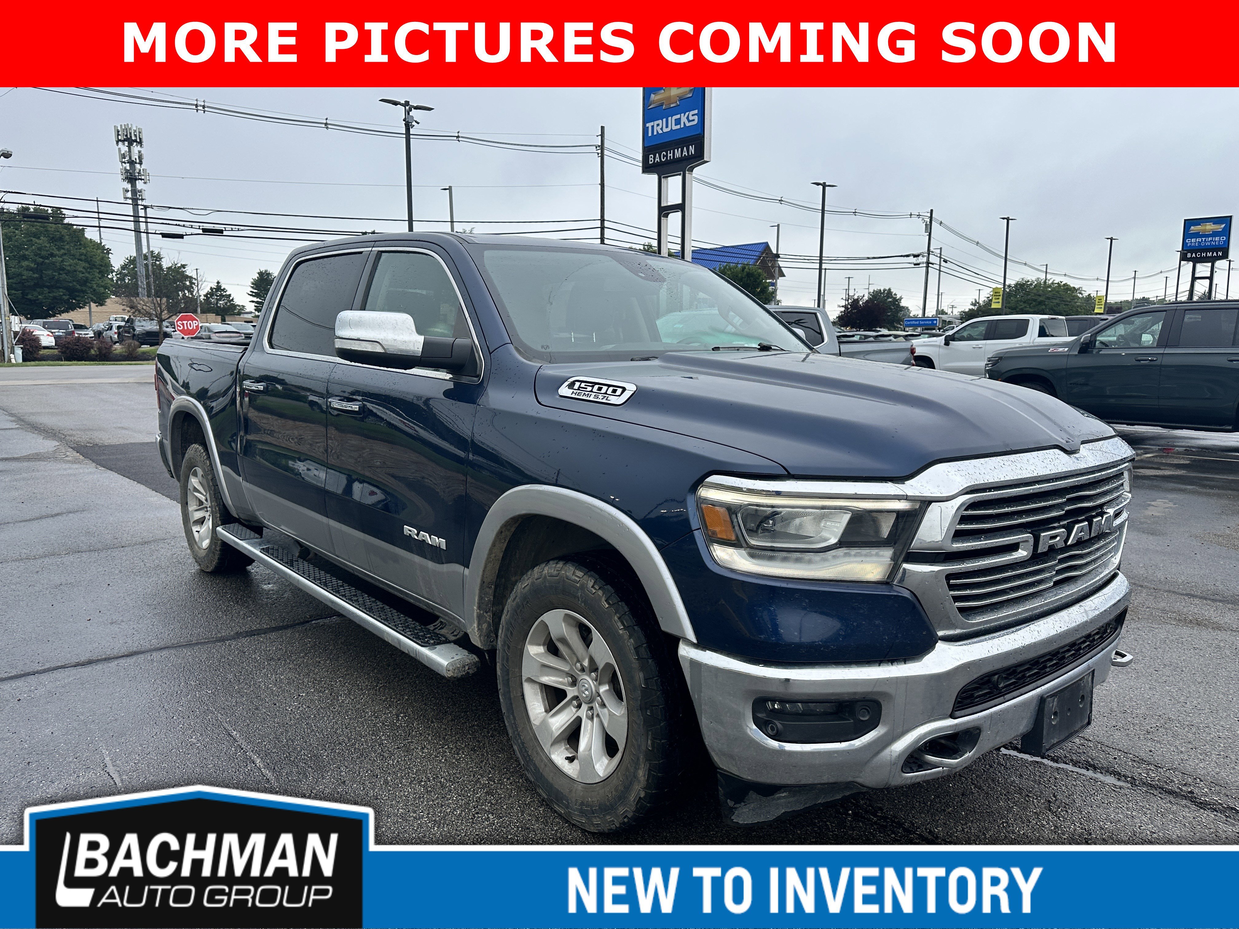 Used 2020 Patriot Blue Pearlcoat Ram Laramie image 1