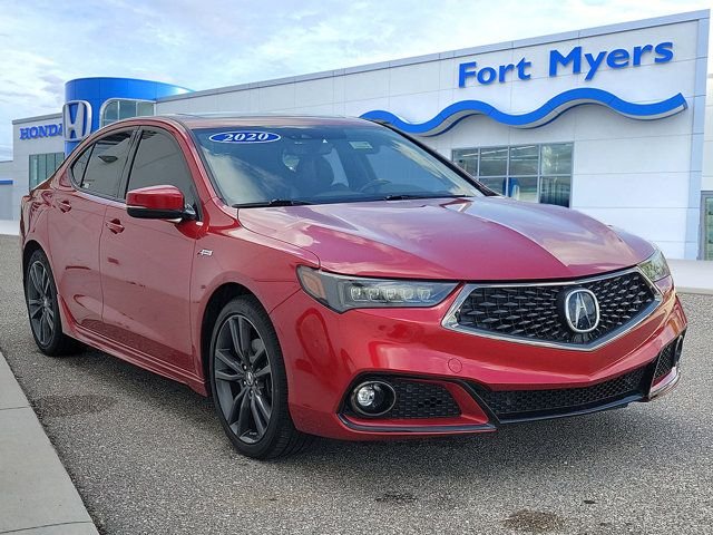 Used 2020 Performance Red Pearl Acura 3.5L A-Spec Pkg image 1