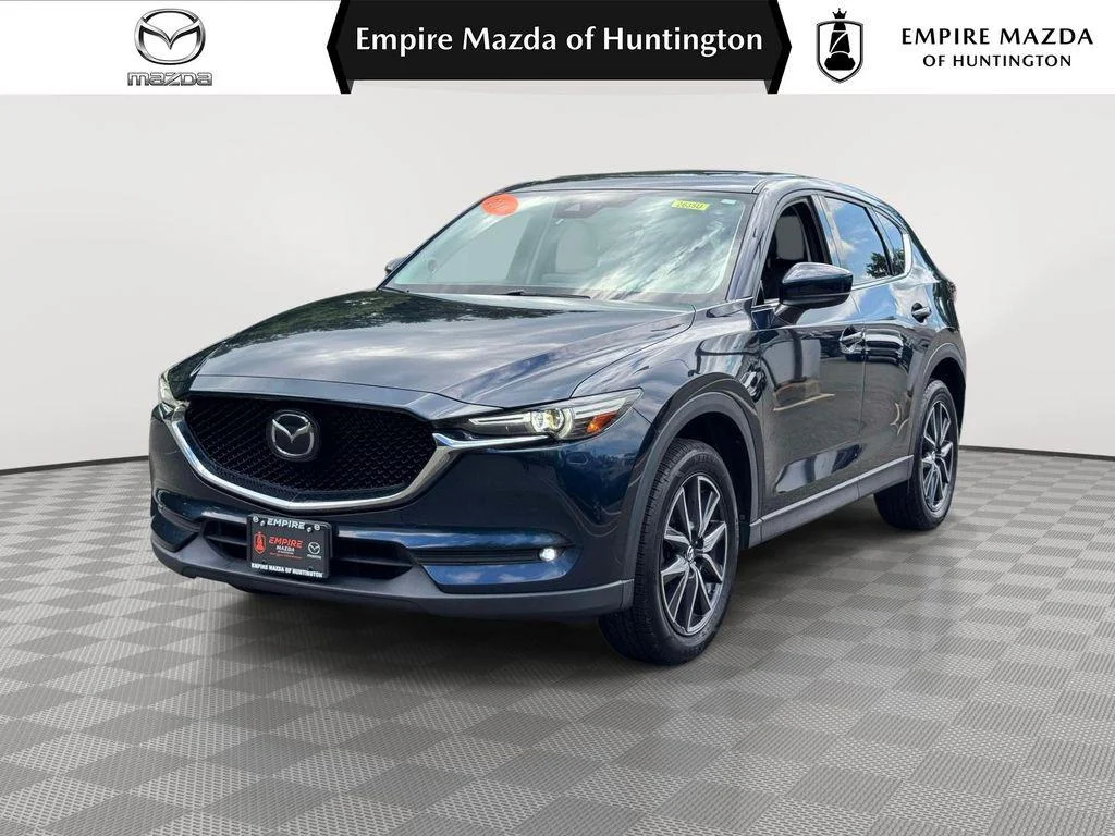 Used 2018 Deep Crystal Blue Mica Mazda Grand Touring image 1