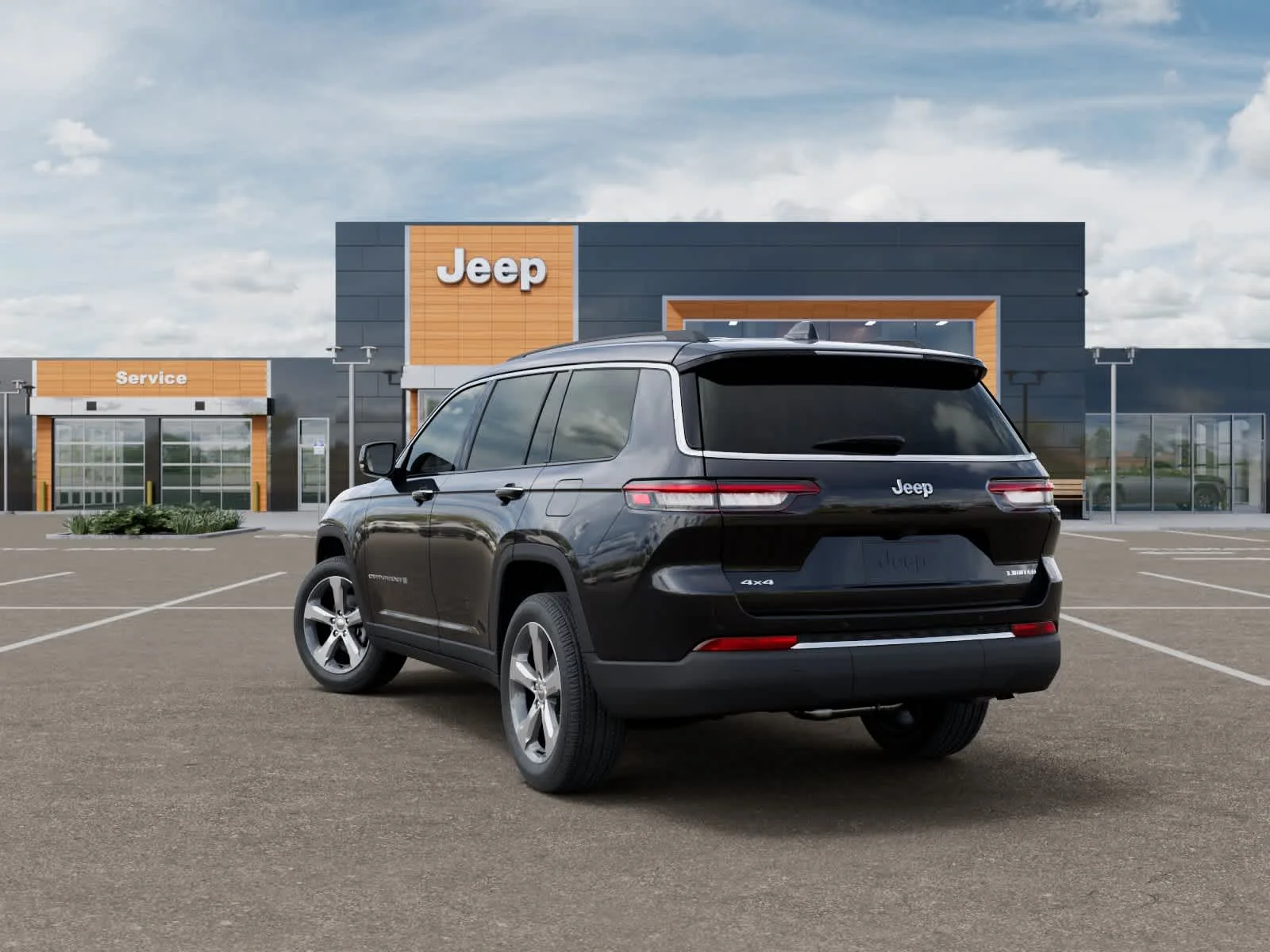 New 2026 Diamond Black Crystal Pearlcoat Jeep Limited image 3