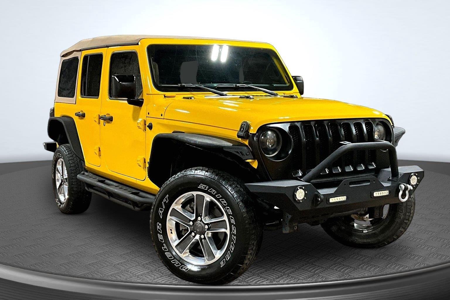 Used 2021 Hellayella Clearcoat Jeep Unlimited Willys Sport image 12
