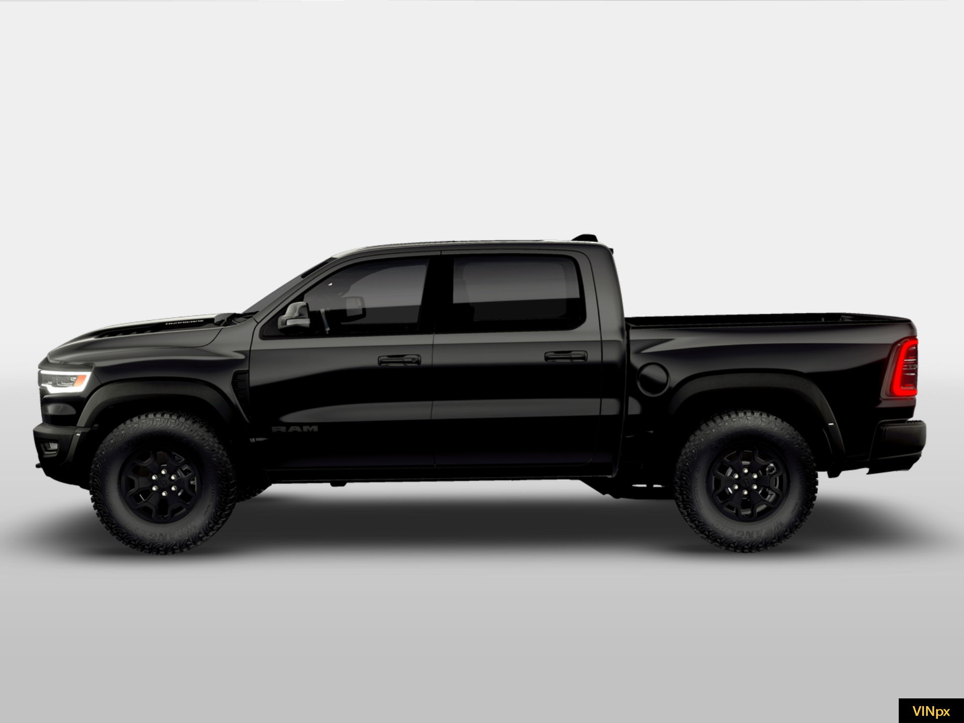 New 2026 Diamond Black Crystal Pearl-Coat Exterior Paint RAM RHO image 3