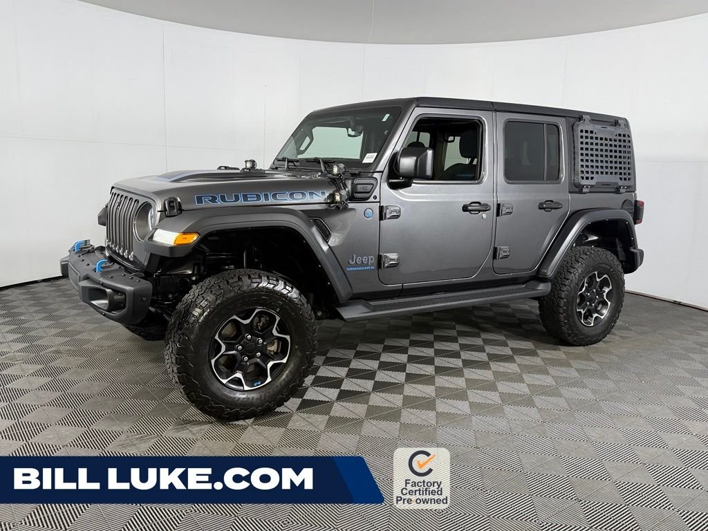 Certified Used 2023 Gray Jeep Rubicon 4xe image 1