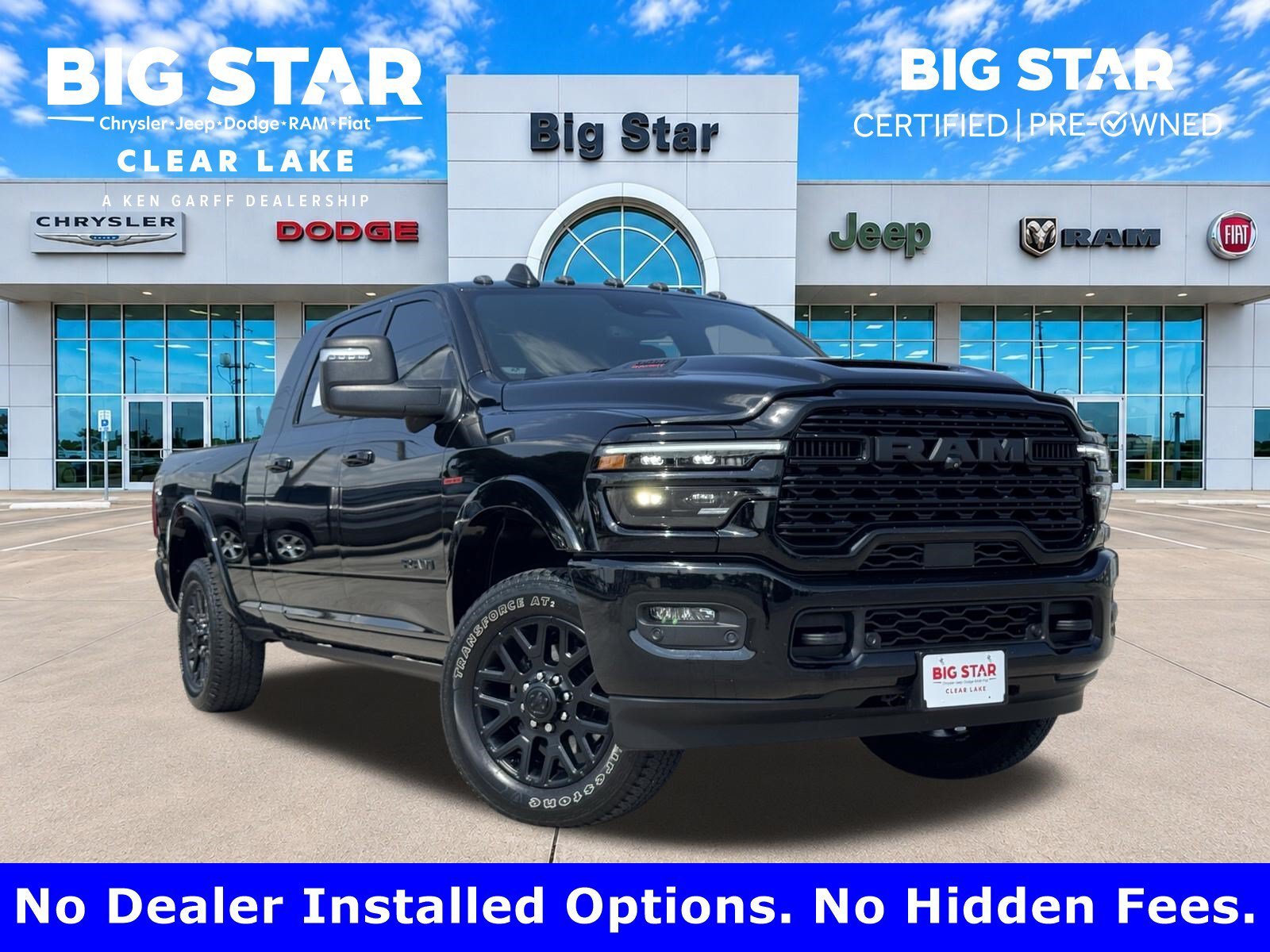Used 2026 Diamond Black Crystal Pearlcoat Ram Limited image 1