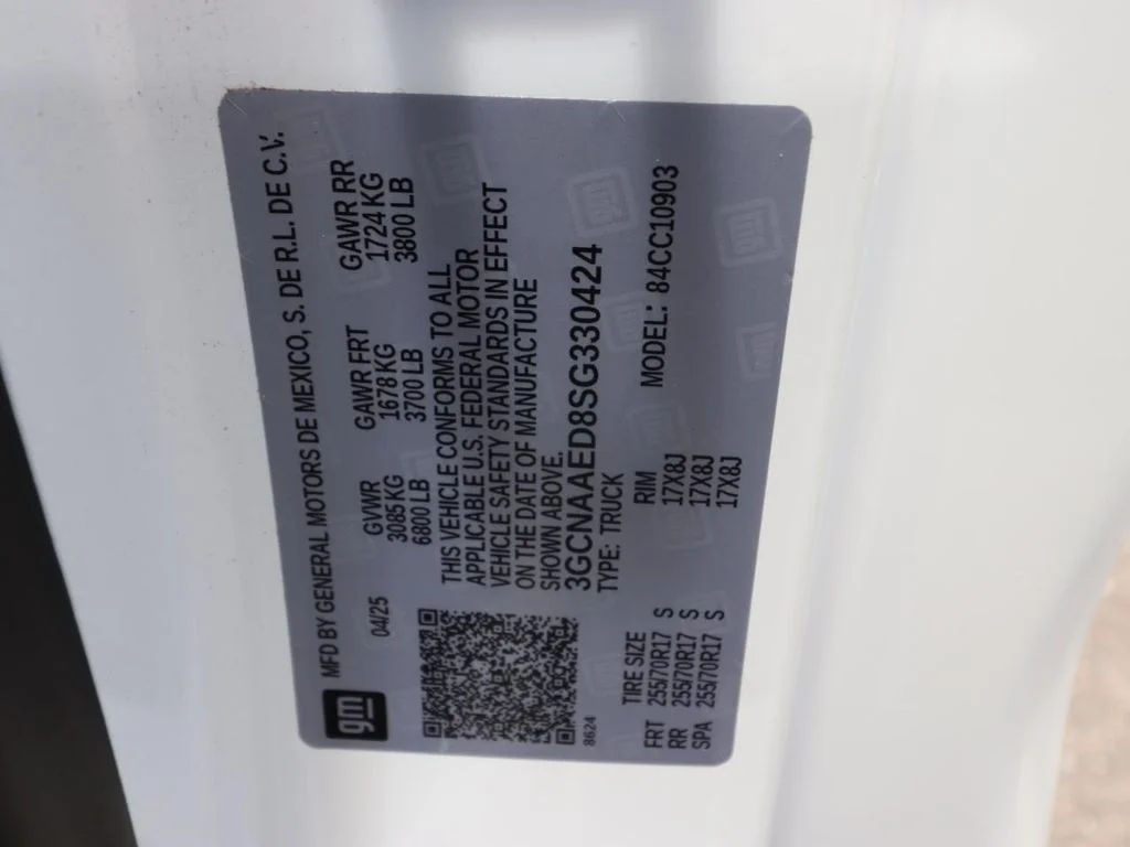 Certified Used 2025 White Chevrolet WT image 21