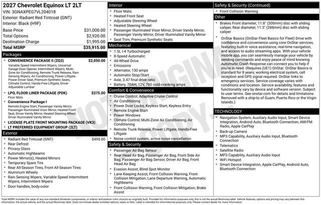 2027 Chevrolet Equinox LT - Photo 26