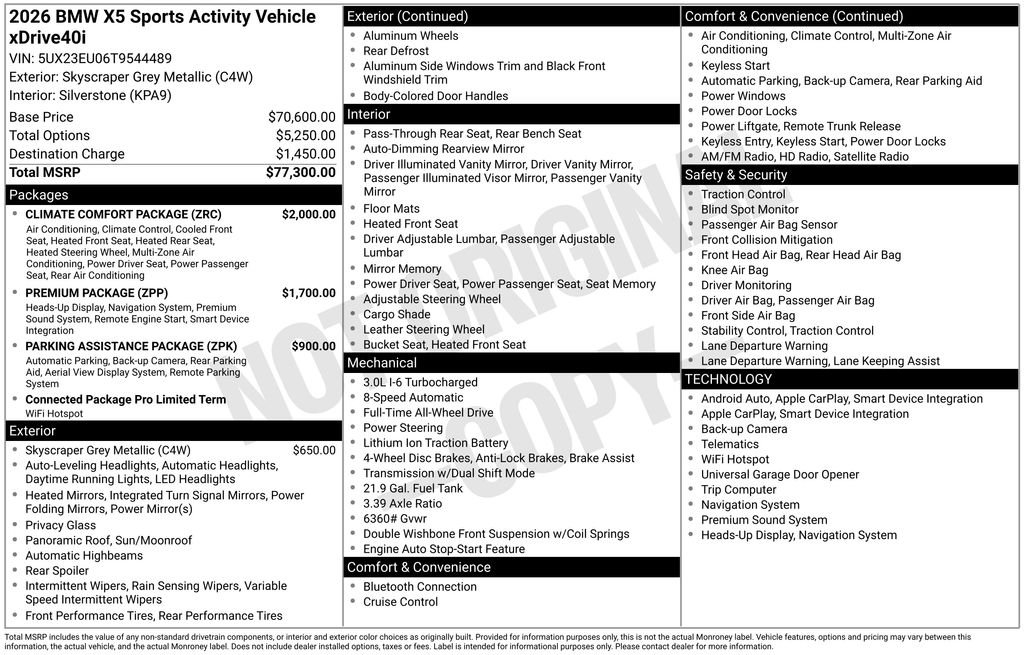 New 2026 Gray BMW xDrive40i image 3