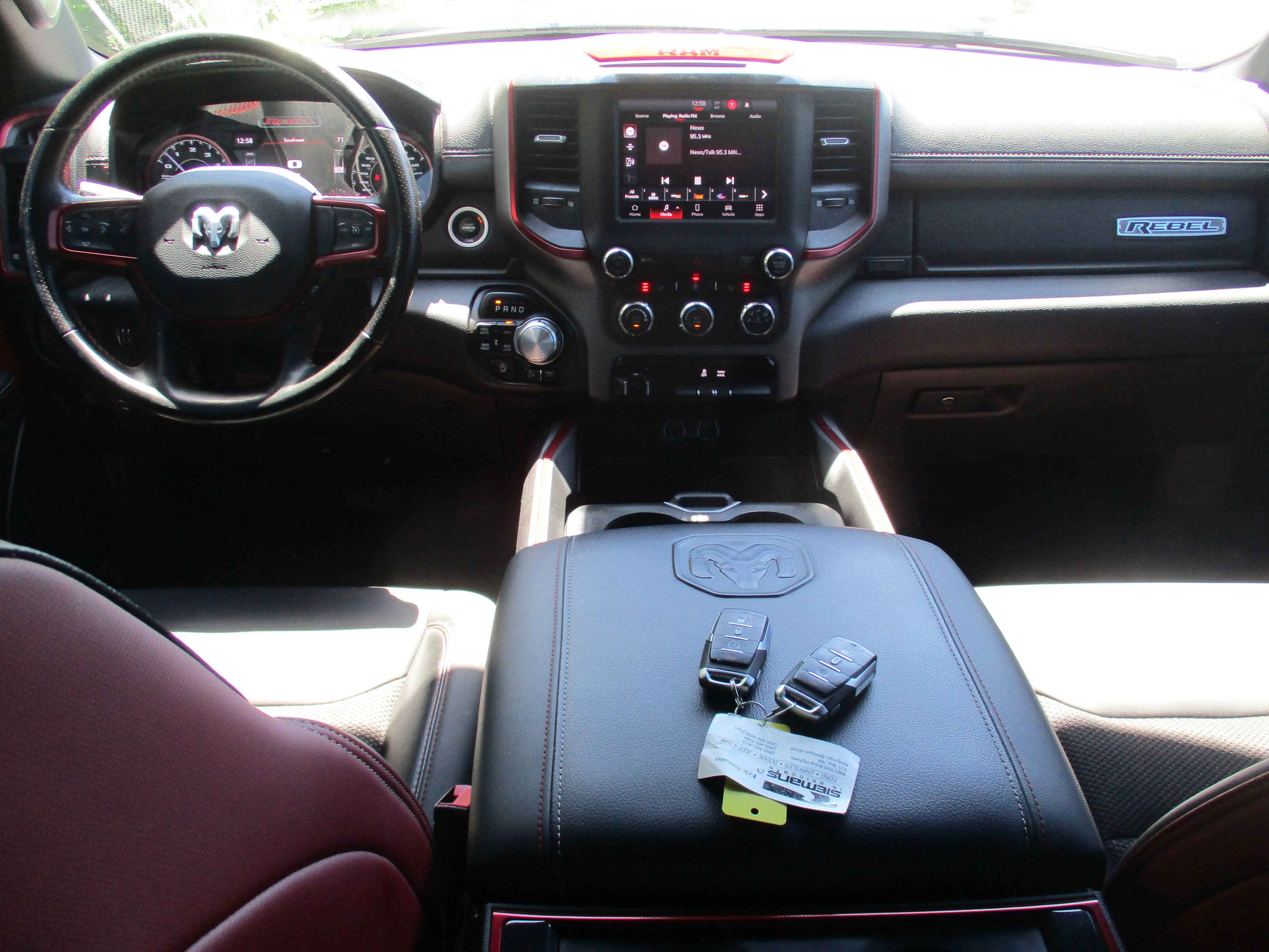 Used 2022 Diamond Black Crystal Pearlcoat Ram Rebel image 7