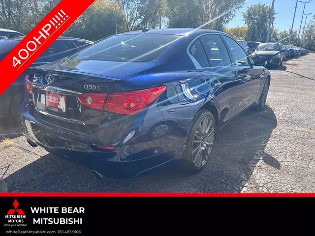 Used 2016 INFINITI Q50 Red Sport with VIN JN1FV7AR4GM451438 for sale in White Bear Lake, Minnesota