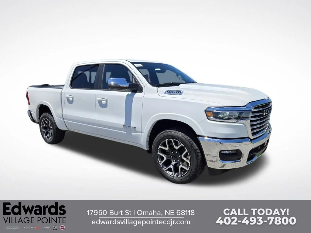New 2026 Bright White Clear-Coat Exterior Paint RAM Laramie image 1