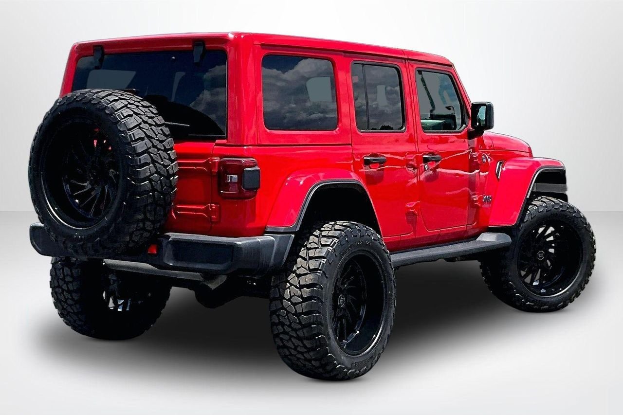Used 2025 Firecracker Red Clearcoat Jeep Sahara 4xe image 6