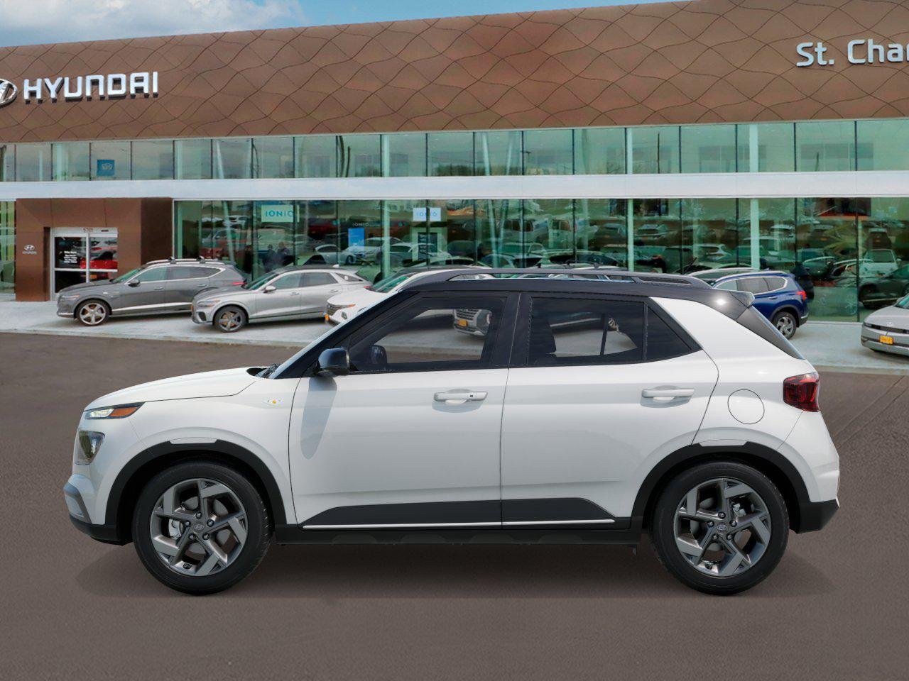 New 2026 Lunar White w/Black Roof Hyundai SEL w/Two-Tone Roof image 3