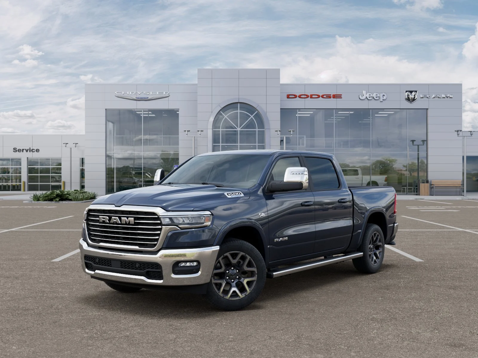 New 2026 Forged Blue Metallic Exterior Paint RAM Laramie image 27