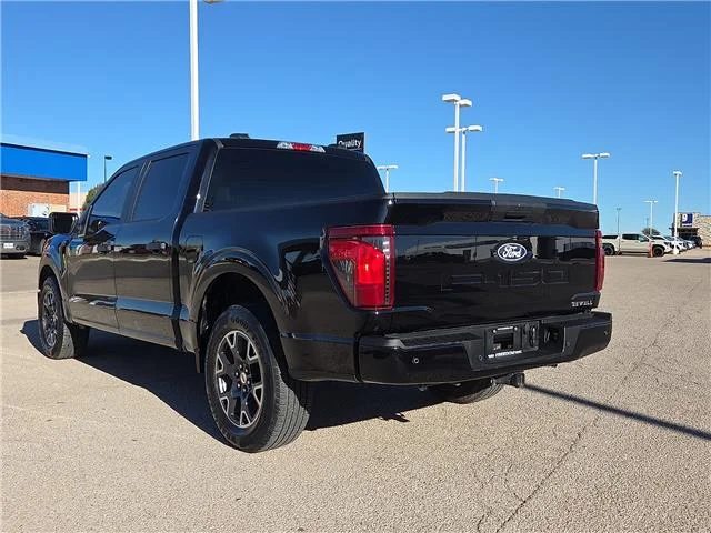 Used 2024 Black Ford STX 4x2 SuperCrew Cab 5.5 ft. box 145 in. WB image 2