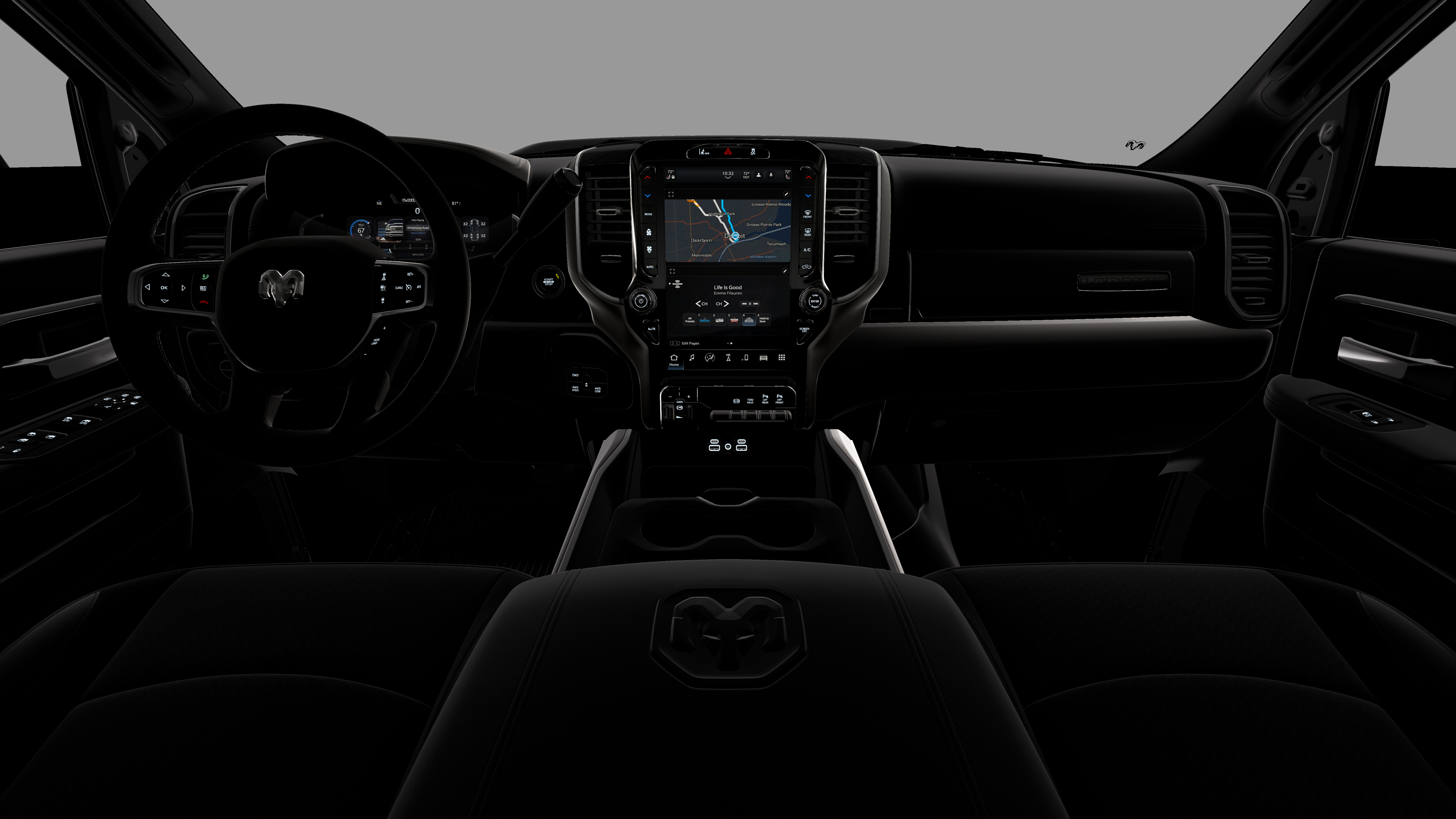 New 2026 Diamond Black Crystal Pearl-Coat Exterior Paint RAM LARAMIE image 18