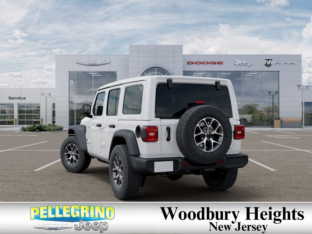 New 2026 Bright White Clear-Coat Exterior Paint Jeep Sport S image 3
